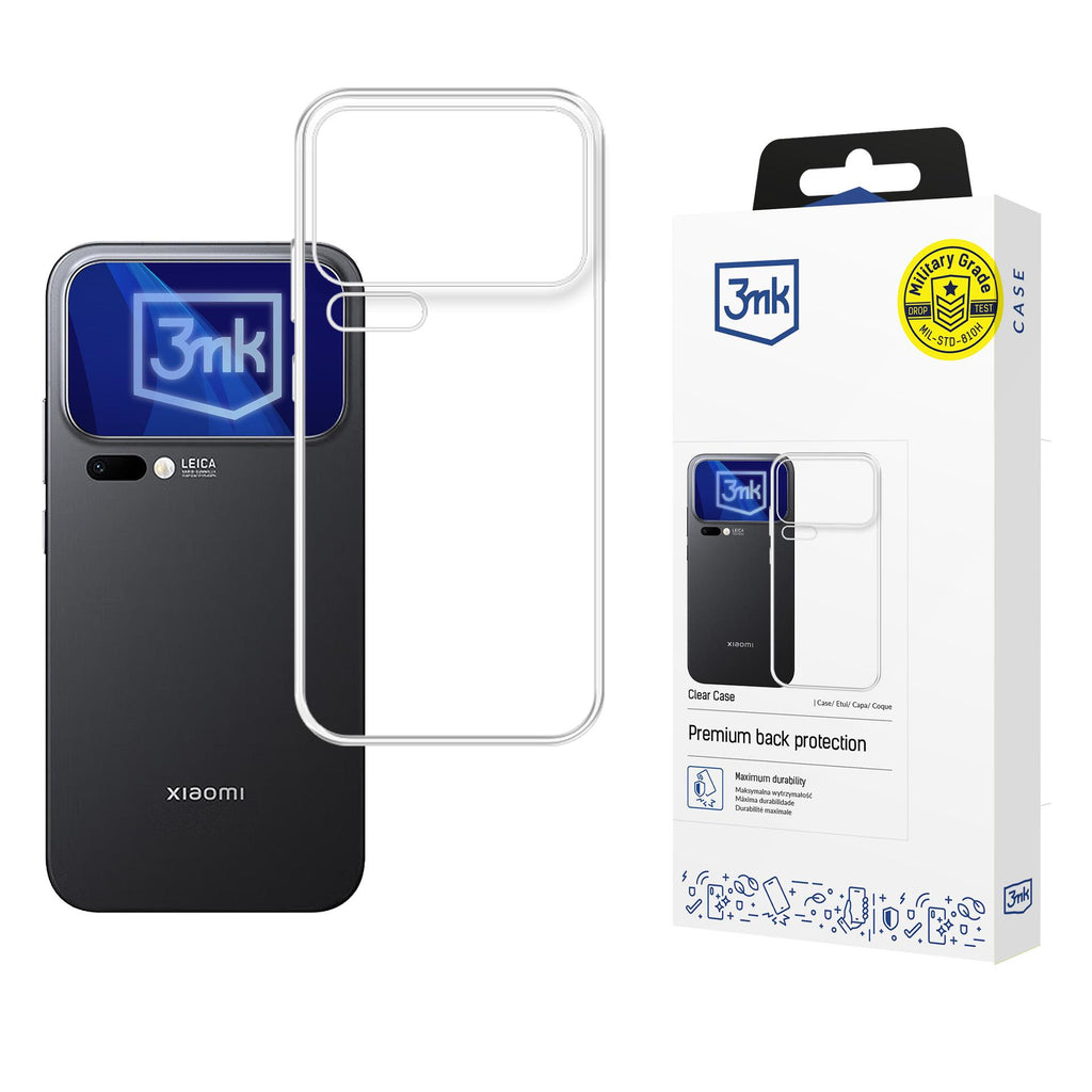 3mk Skaidrus dėklas, skirtas Xiaomi 17 Pro - skaidrus -- Xiaomi 17 Pro