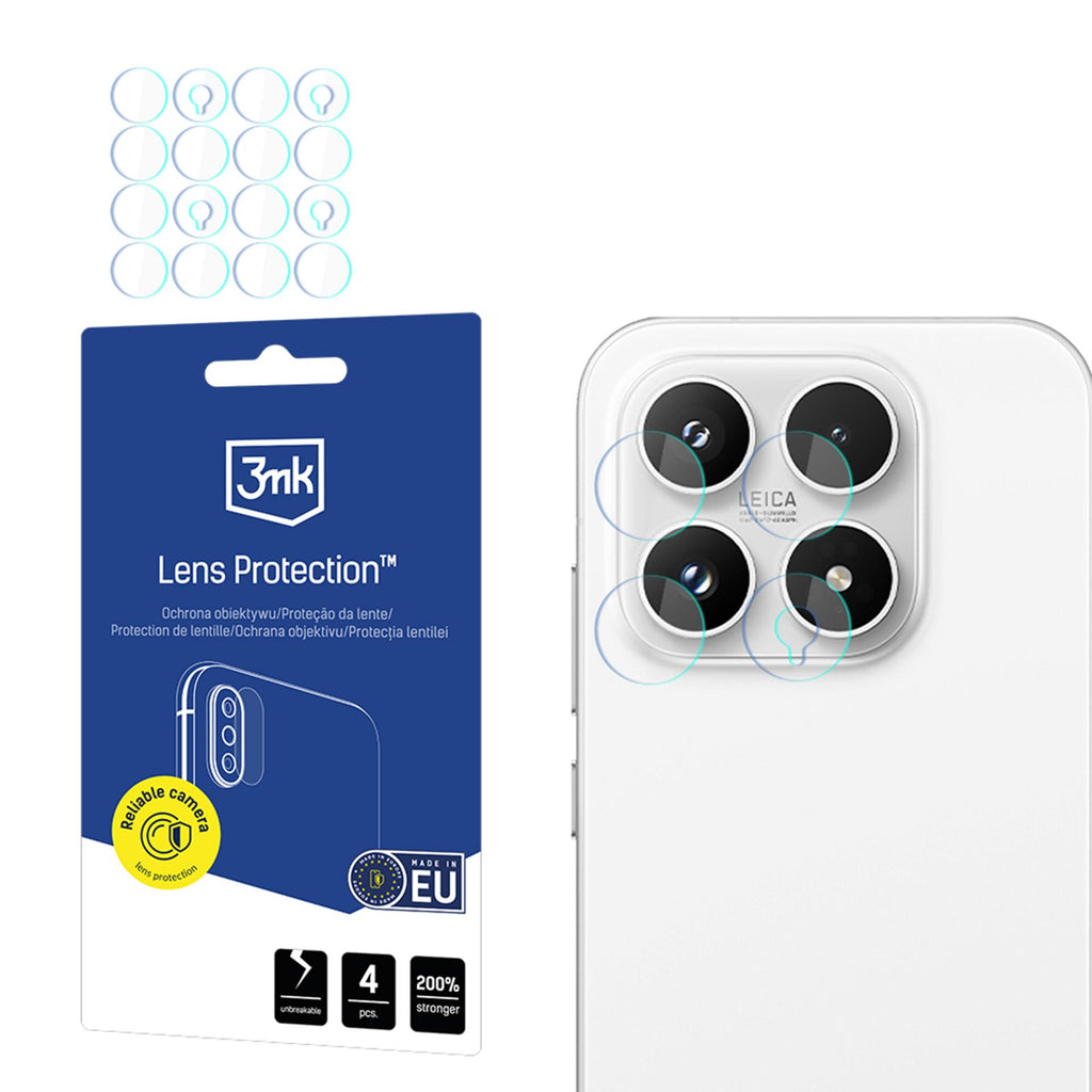 3mk objektyvo apsauginis hibridinis stiklas, skirtas Xiaomi 17 fotoaparato objektyvui -- Xiaomi 17 fotoaparato objektyvui