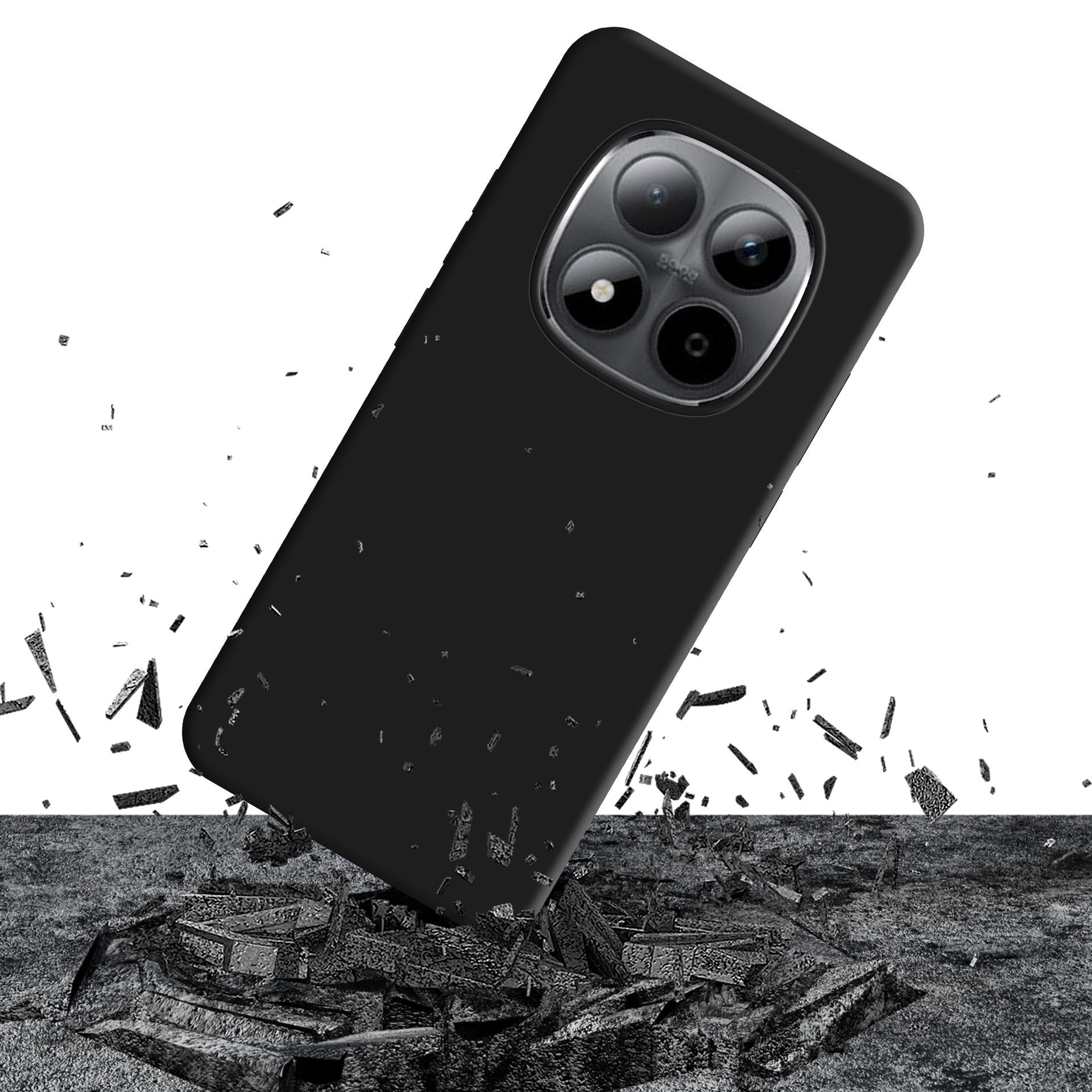 3mk Matt Case Pro, skirtas Redmi Note 15 Pro - matinė juoda -- Cell phone cases and covers