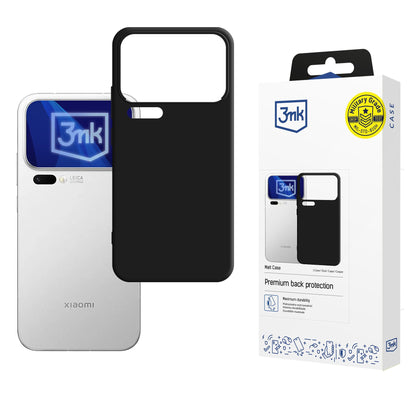 3mk Matinis dėklas, skirtas Xiaomi 17 Pro Max – matinis juodas -- Xiaomi 17 Pro Max