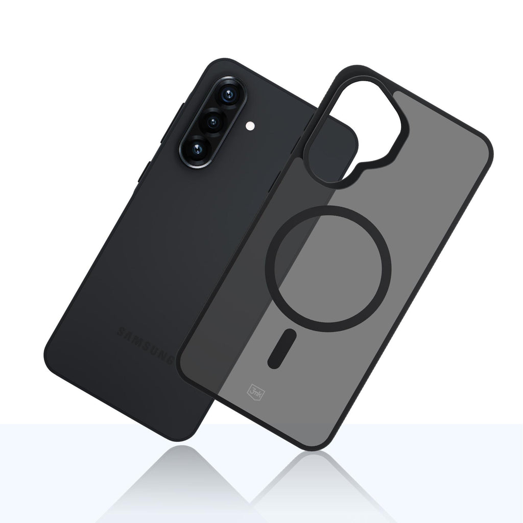 3mk Smoke MagCase, skirtas Samsung Galaxy A37 – pilkai permatomas