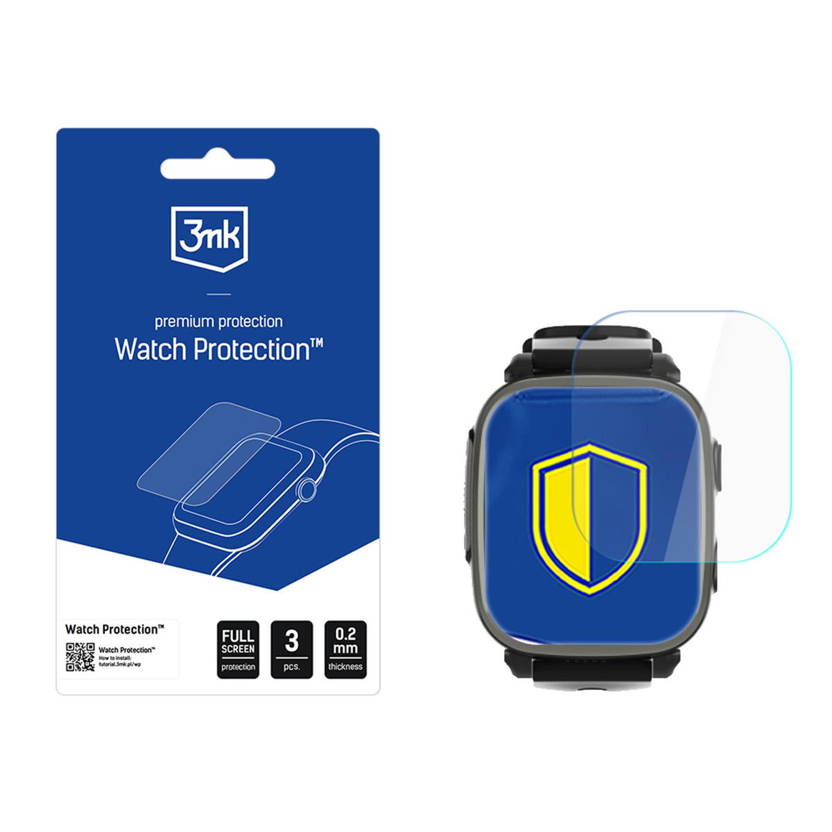3mk Watch Protection ARC išmaniojo laikrodžio ekrano apsauga Carneo GUARDKID+ 4G Platinum -- Carneo GUARDKID+ 4G Platinum