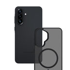 3mk Smoke MagCase, skirtas Samsung Galaxy A57 – pilkai permatomas