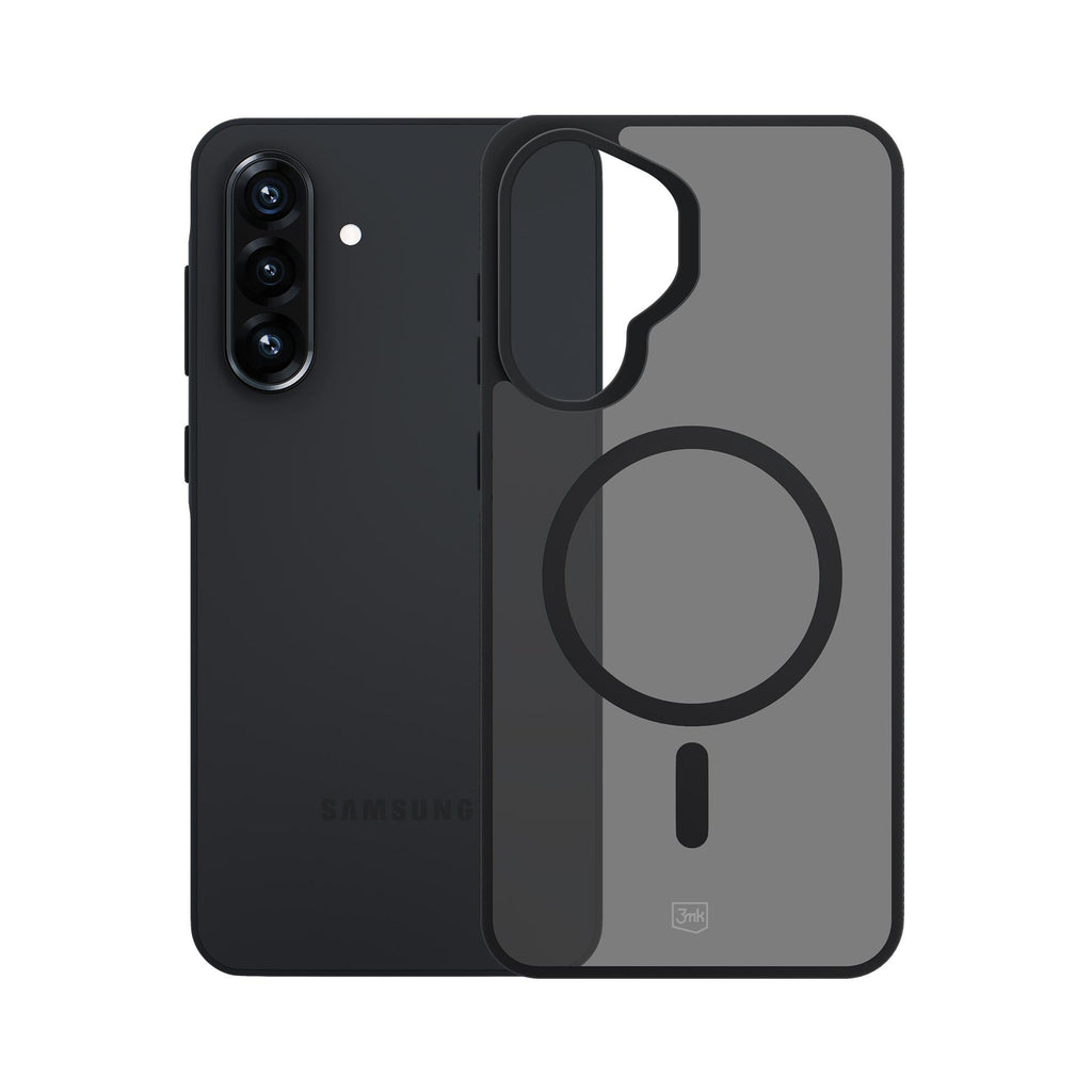 3mk Smoke MagCase, skirtas Samsung Galaxy A57 – pilkai permatomas