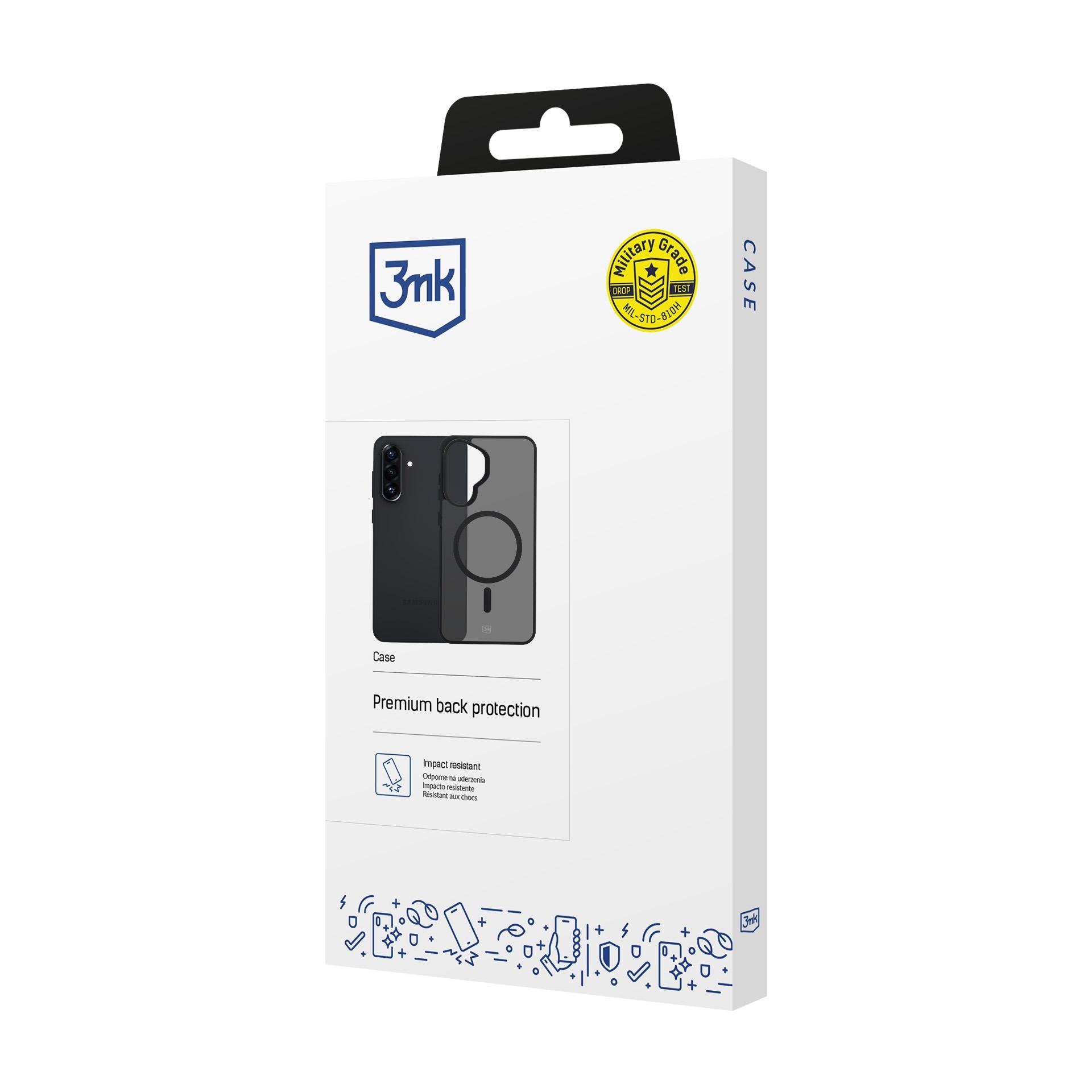 3mk Smoke MagCase, skirtas Samsung Galaxy A57 – pilkai permatomas