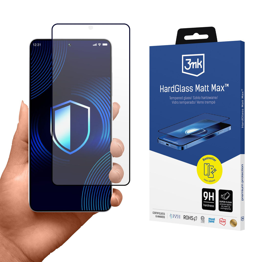 3mk HardGlass Matt Max grūdintas stiklas, skirtas Samsung Galaxy S26 Ultra