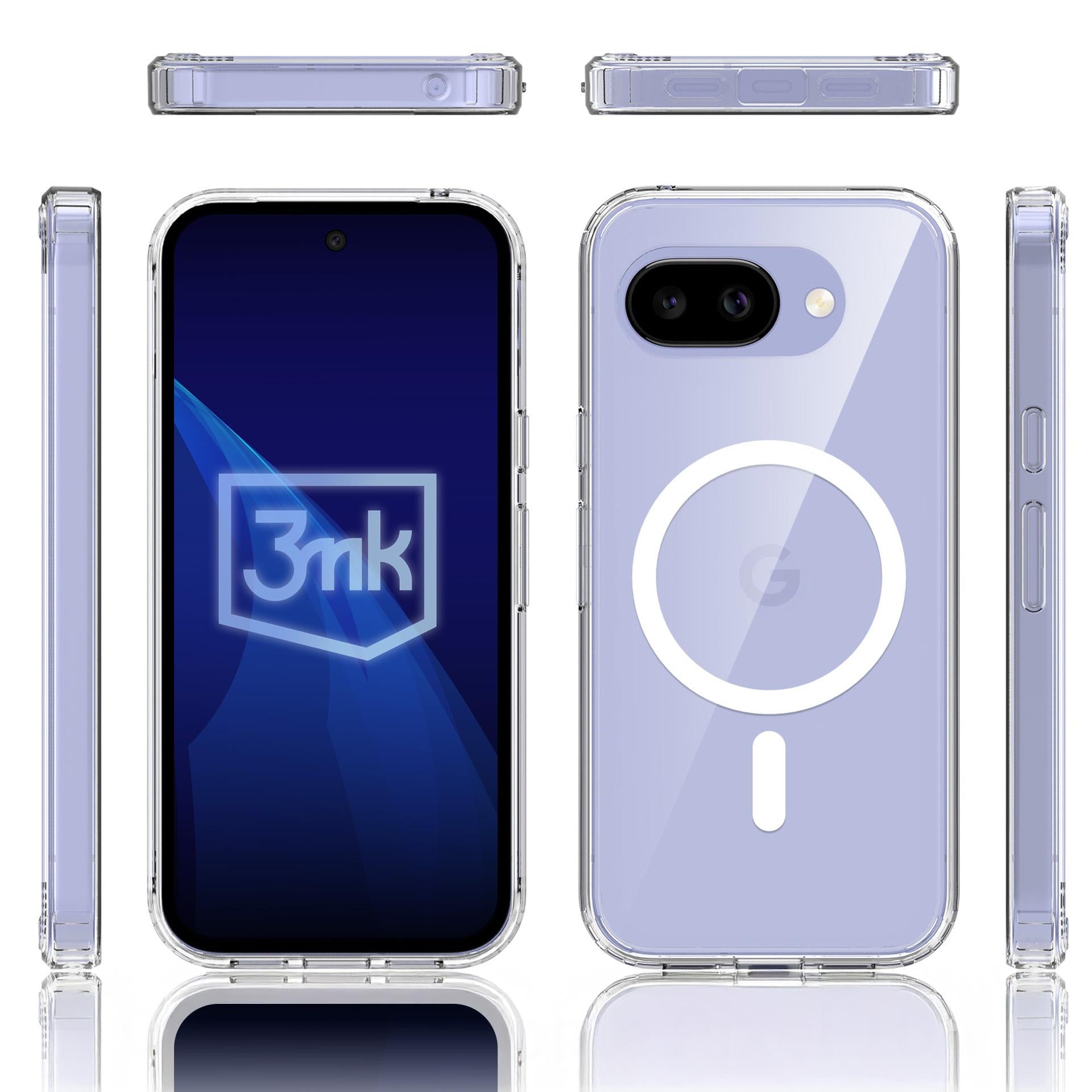 3mk „Armor MagCase“, skirtas „Google Pixel“ 10A – skaidrus -- Google Pixel