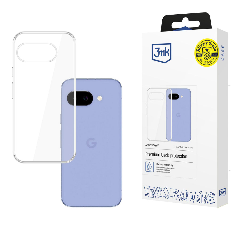 3mk Šarvų dėklas, skirtas „Google Pixel“ 10A – skaidrus -- Google Pixel