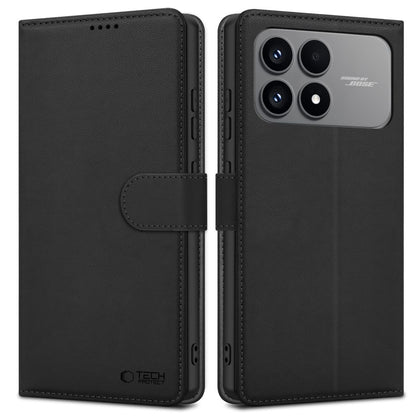 „Tech-Protect“ piniginės dėklas, skirtas Xiaomi Poco F8 – juodas -- Xiaomi Poco F8 / Poco F8