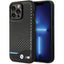 BMW Leather Carbon dėklas iPhone 13 Pro Max – juodas