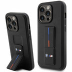 BMW Grip Stand dėklas iPhone 14 Pro – juodas