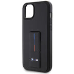 BMW Grip Stand Hot Stamp dėklas iPhone 14/15/13 – juodas