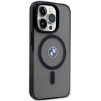 BMW Signature MagSafe dėklas iPhone 14 Pro – juodas