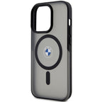 BMW Signature MagSafe dėklas iPhone 14 Pro – juodas