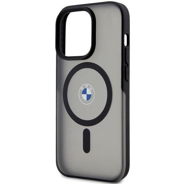 BMW Signature MagSafe dėklas iPhone 14 Pro – juodas