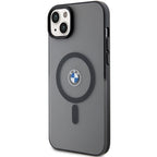 BMW Signature MagSafe dėklas iPhone 14/15 Plus – juodas