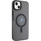 BMW Signature MagSafe dėklas iPhone 14/15 Plus – juodas