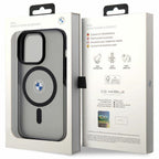BMW Signature MagSafe dėklas iPhone 14 Pro Max – juodas -- iPhone 14 Pro Max