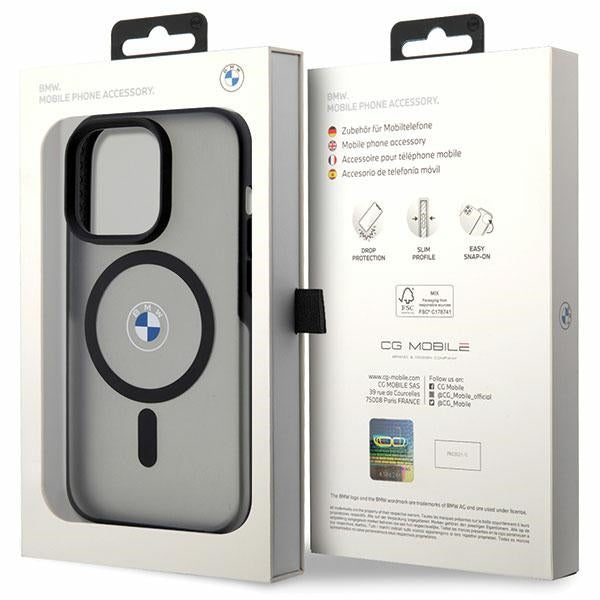 BMW Signature MagSafe dėklas iPhone 14 Pro Max – juodas -- iPhone 14 Pro Max