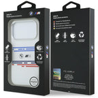 BMW M silikoninis MagSafe dėklas iPhone 17 Pro – baltas -- iPhone 17 Pro