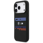 BMW M MagSafe silikoninis dėklas iPhone 17 Pro – juodas