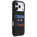 BMW M MagSafe silikoninis dėklas iPhone 17 Pro – juodas