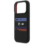 BMW M MagSafe silikoninis dėklas iPhone 17 Pro – juodas