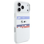 BMW M silikoninis MagSafe dėklas iPhone 17 Pro Max – baltas
