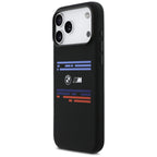 BMW M silikoninis MagSafe dėklas iPhone 17 Pro Max – juodas