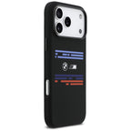 BMW M silikoninis MagSafe dėklas iPhone 17 Pro Max – juodas