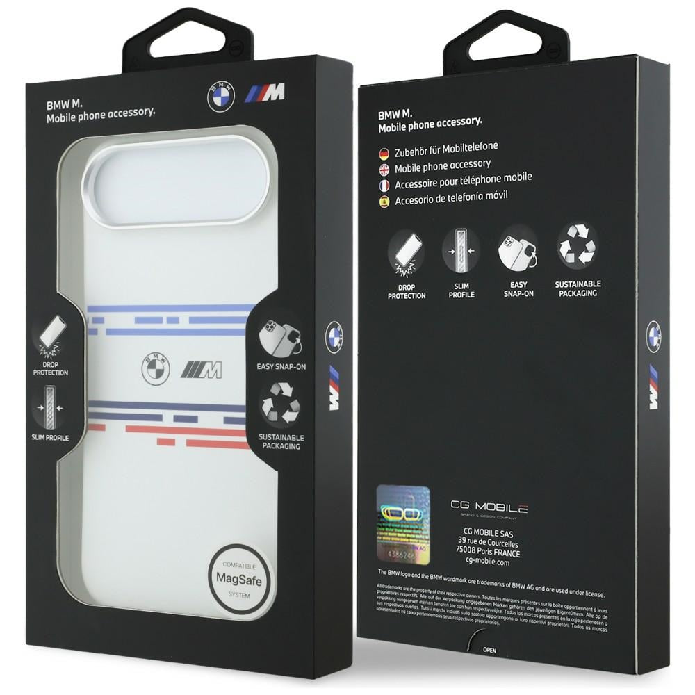 BMW M silikoninis MagSafe dėklas iPhone Air – baltas