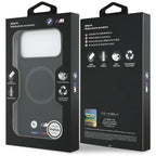 BMW M silikoninis MagSafe dėklas iPhone 17 Pro Max – juodas