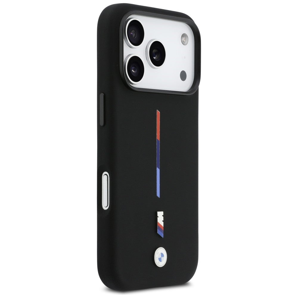BMW MagSafe silikoninis dėklas iPhone 17 Pro – juodas -- iPhone 17 Pro