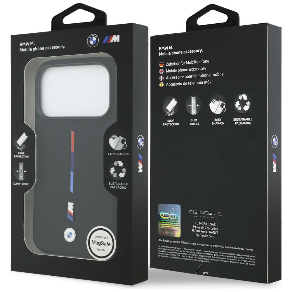 BMW MagSafe silikoninis dėklas iPhone 17 Pro – juodas -- iPhone 17 Pro
