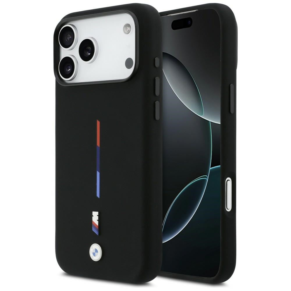 BMW M MagSafe silikoninis dėklas iPhone 17 Pro Max – juodas -- iPhone 17 Pro Max