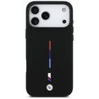 BMW M MagSafe silikoninis dėklas iPhone 17 Pro Max – juodas -- iPhone 17 Pro Max