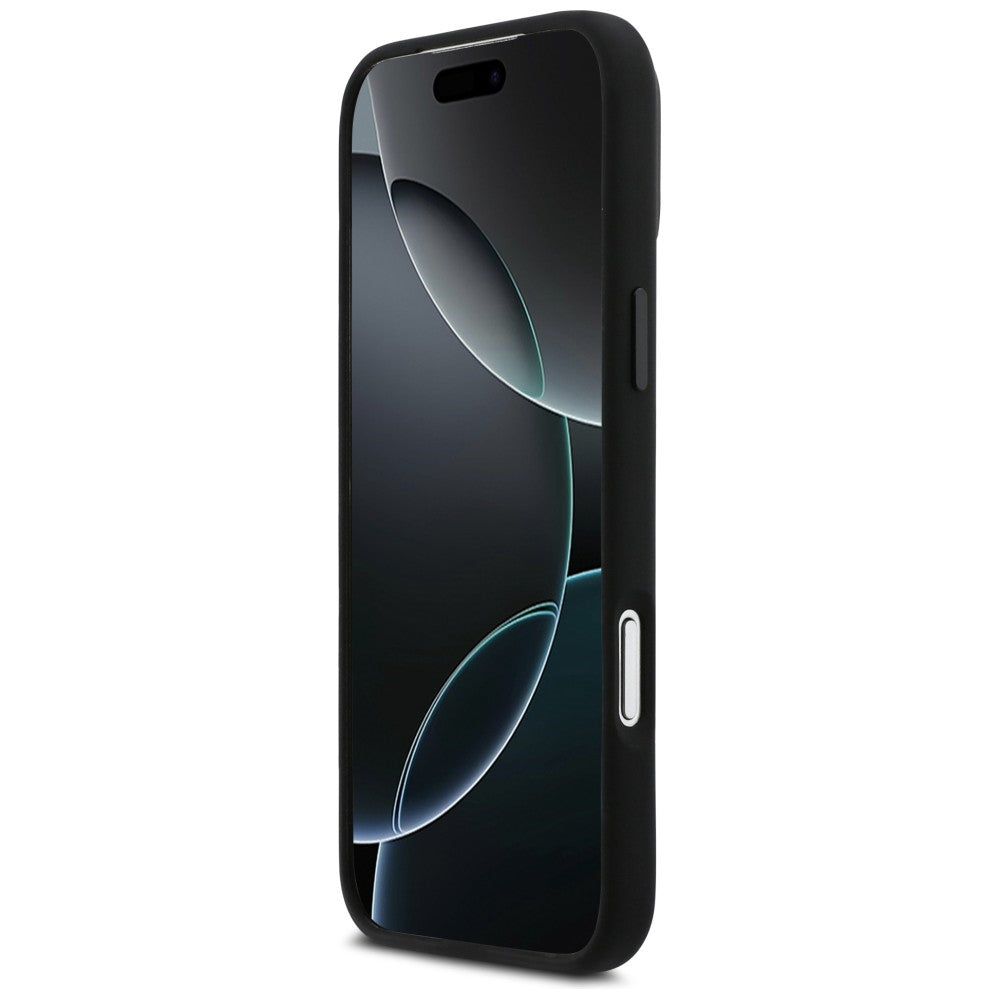 BMW M MagSafe silikoninis dėklas iPhone 17 Pro Max – juodas -- iPhone 17 Pro Max