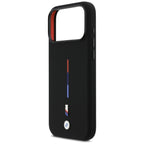 BMW M MagSafe silikoninis dėklas iPhone 17 Pro Max – juodas -- iPhone 17 Pro Max