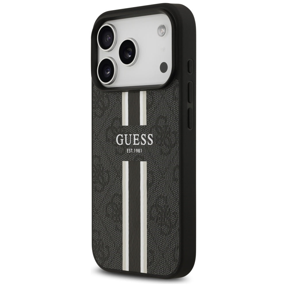 Guess MagSafe dėklas iPhone 17 Pro – juodas