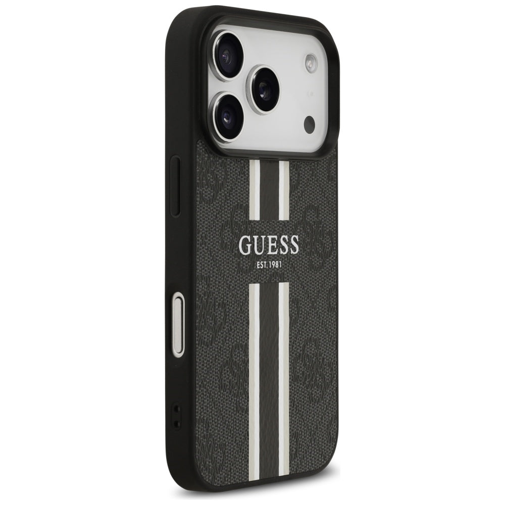 Guess MagSafe dėklas iPhone 17 Pro – juodas