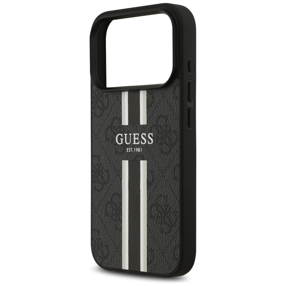 Guess MagSafe dėklas iPhone 17 Pro – juodas