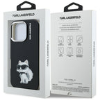 Karl Lagerfeld Choupette dėklas iPhone 16 Pro – juodas