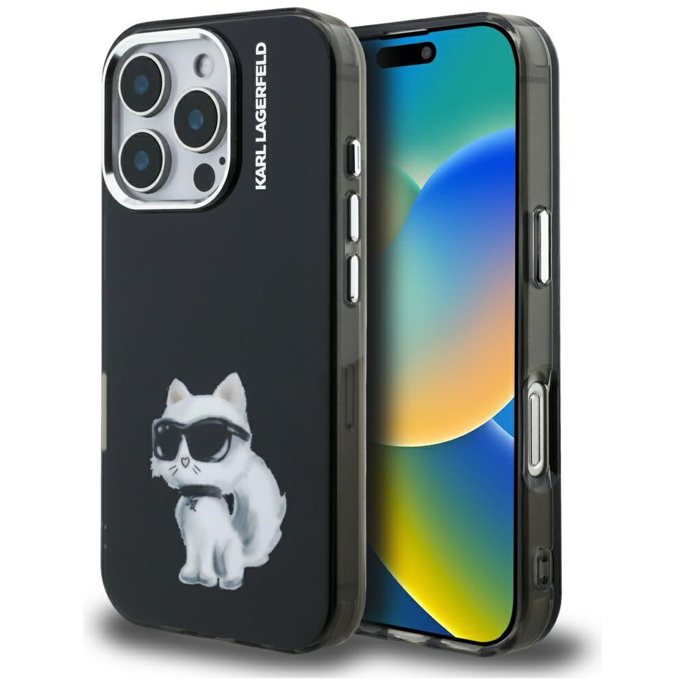 Karl Lagerfeld dėklas iPhone 16 Pro Max – juodas