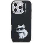 Karl Lagerfeld dėklas iPhone 16 Pro Max – juodas