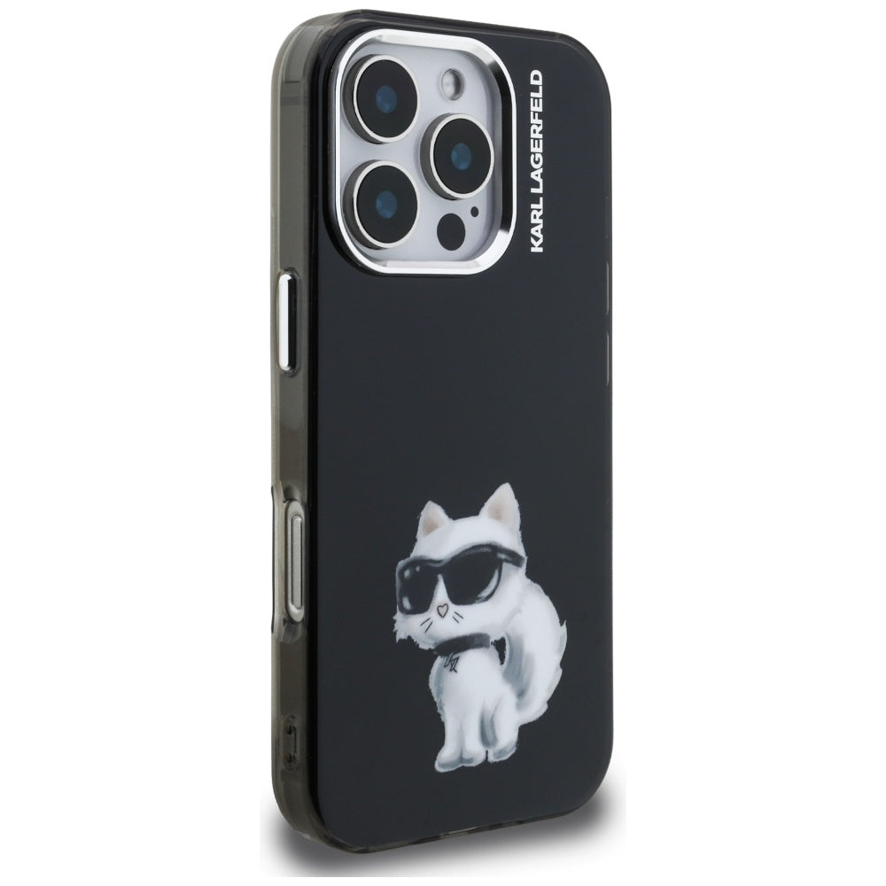 Karl Lagerfeld dėklas iPhone 16 Pro Max – juodas