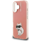 Karl Lagerfeld Aquarelle dėklas iPhone 16 – rožinis
