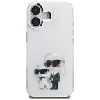 Karl Lagerfeld Aquarelle dėklas iPhone 16 – baltas