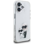 Karl Lagerfeld Aquarelle dėklas iPhone 16 – baltas
