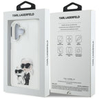 Karl Lagerfeld Aquarelle dėklas iPhone 16 – baltas