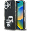 Karl Lagerfeld IML Aquarelle dėklas iPhone 16 – juodas -- iPhone 16